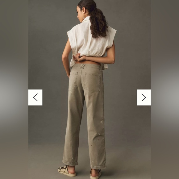 ASKK NY Paint Splatter Chino NWT Anthropologie 28 - Picture 2 of 4